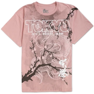 Thumbnail 1: Vibes Big Men's Tokyo Dragon Heavy Graphic Tee 