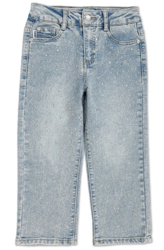 Thumbnail 1: DKNY Toddler Girls Rhinestone Straight Jeans  