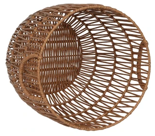 Thumbnail 2: Bino The Creel Extra Small Round Resin Basket Hamper with Handles 
