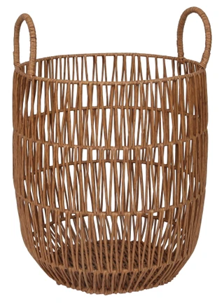 Thumbnail 1: Bino The Creel Extra Small Round Resin Basket Hamper with Handles 