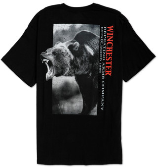 Thumbnail 1: Winchester Big Men's Halftone Growling Bear Graphic Tee 