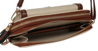 Thumbnail 3: ADRIENNE VITTADINI Double Zip Faux Leather Crossbody  