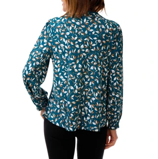 Thumbnail 2: Good Days Only Women's Long Sleeve Split Neck Printed Top 