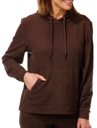 Thumbnail 2: LAUNDRY BY SHELLI SEGAL Women's 2 Pc Soft Fleece Lined Hoodie & Pants Set 