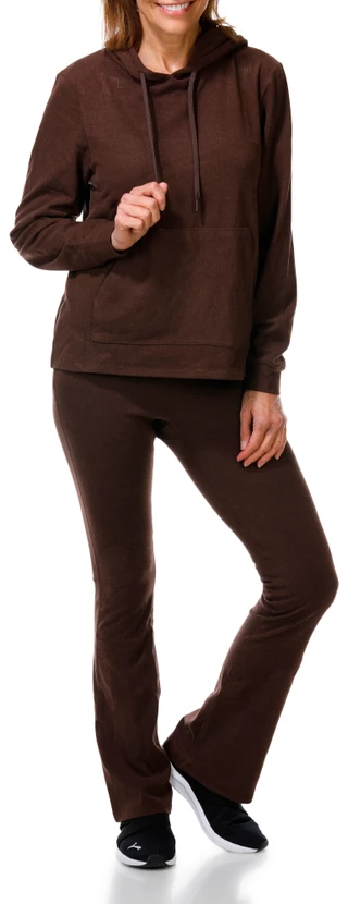 Thumbnail 1: LAUNDRY BY SHELLI SEGAL Women's 2 Pc Soft Fleece Lined Hoodie & Pants Set 
