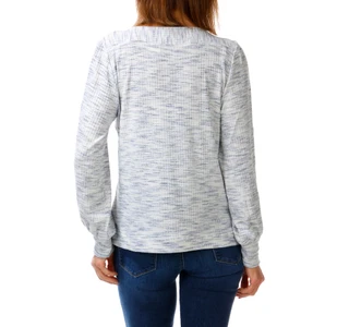 Thumbnail 2: Zac & Rachel Women's Long Sleeve Ribbed Knit Top 