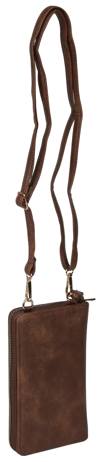 Thumbnail 2: DS Fashion Faux Leather Wallet On A String with Tech Window 