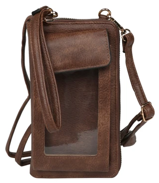 Thumbnail 1: DS Fashion Faux Leather Wallet On A String with Tech Window 