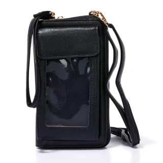 Thumbnail 1: DS Fashion Faux Leather Wallet On A String with Tech Window 