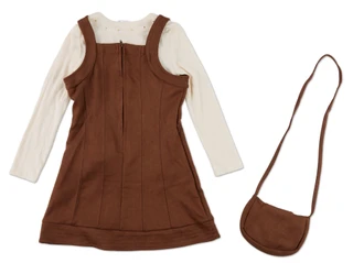 Thumbnail 2: Tahari Girls 3 Pc Jumper, Long Sleeve Top & Crossbody Bag Set 