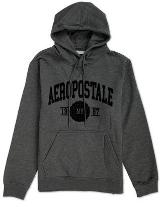 Thumbnail 1: Aeropostale Big Men's Kangaroo Pocket Flocked Logo Hoodie 
