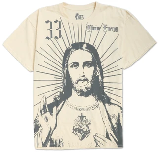 Thumbnail 1: Vibes Big Men's Jesus Heart Heavy Tee 