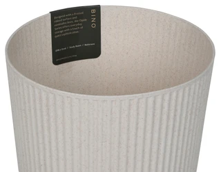 Thumbnail 2: Bino 12 in Wheat Straw Round Ribbed Waste Bin 