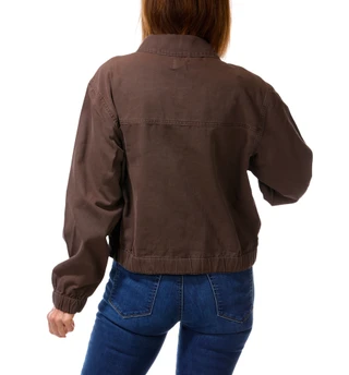 Thumbnail 2: DW Women's Twill Floral Swirl Embroidered Jacket 