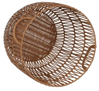 Thumbnail 2: Bino The Creel Small Round Resin Basket Hamper with Handles 