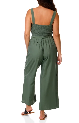 Thumbnail 3: JUNE & HUDSON Juniors Floral Border Print Jumpsuit 