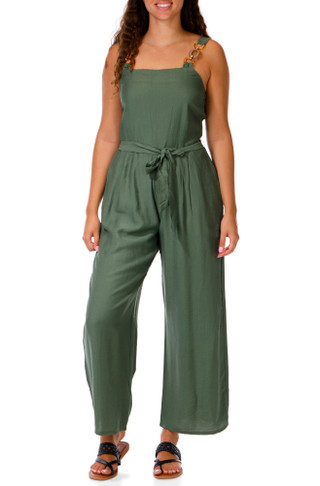 Thumbnail 1: JUNE & HUDSON Juniors Floral Border Print Jumpsuit 