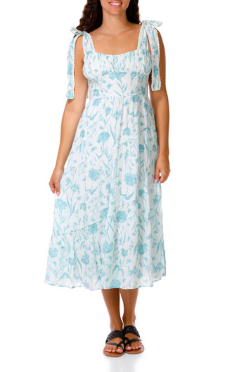 Thumbnail 1: Trixxi Juniors Eyelet Twin Print Maxi Dress 