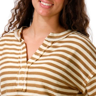 Thumbnail 2: Blu Pepper Junior's Long Sleeve Striped Henley Top 