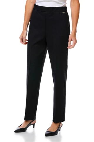 Thumbnail 1: NINE WEST Women's Straight Leg Pull On Elastic Waistband Pants  