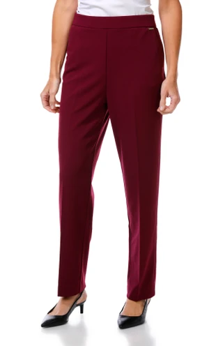 Thumbnail 1: NINE WEST Women's Pull On Elastic Waistband Stretch Straight-leg Pants 