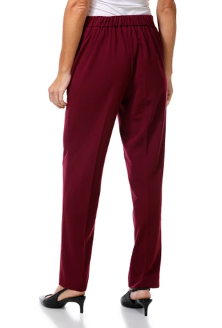 Thumbnail 3: NINE WEST Women's Pull On Elastic Waistband Stretch Straight-leg Pants 