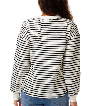 Thumbnail 3: Blu Pepper Junior's Long Sleeve Striped Henley Top 