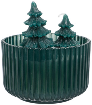 Thumbnail 2: Western brook 16 OZ Balsam Fir 3D Christmas Tree Candle  