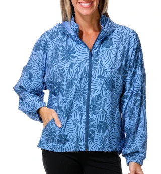 Thumbnail 1: REEL LEGENDS Women's Mesh Palm Printed Hooded Jacket 