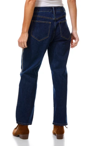 Thumbnail 3: Driftwood Women's Rory Lilies Lassos Embroidered Straight Leg Jeans  