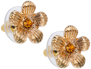 Thumbnail 2: BADGLEY MISCHKA Gold Flower Pearl Necklace 