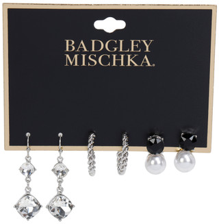 Thumbnail 1: BADGLEY MISCHKA 3-Piece Earring Set 