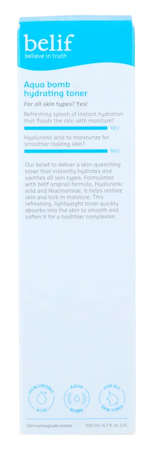 Thumbnail 3: BELIF 6.7 oz Aqua Bomb Hydrating Toner 