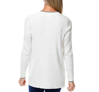 Thumbnail 3: RIO & RIAN Women's Long Sleeve Open Front Ribbed Cardigan  