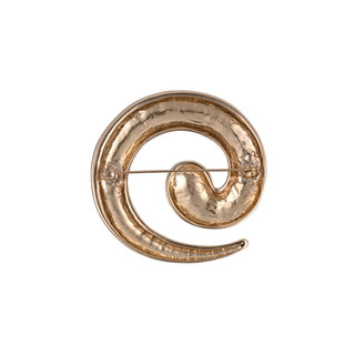Thumbnail 2: BADGLEY MISCHKA Gold Twisted Round Pin 