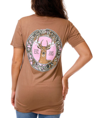 Thumbnail 1: SIMPLY SOUTHERN Junior's Short Sleeve Deer Graphic Crew Neck Tee 