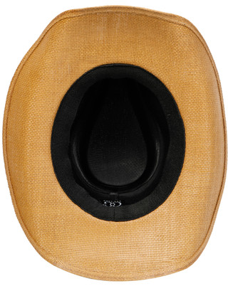 Thumbnail 3: Woven Straw Cowboy Hat with Beaded Band 
