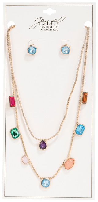 Thumbnail 1: BADGLEY MISCHKA Two Layer Necklace 