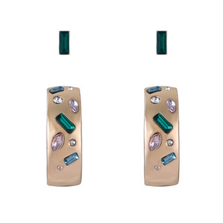 Thumbnail 1: BADGLEY MISCHKA 2-Piece Mixed Stone Earrings 