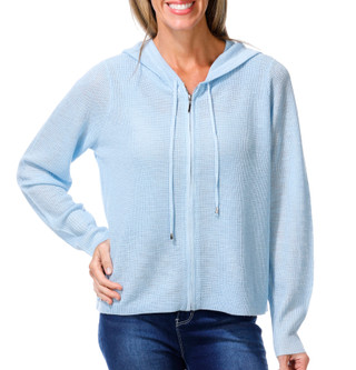 Thumbnail 1: Cyrus Women's Long Sleeve Knit Zip Up Hoodie  