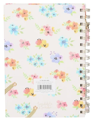 Thumbnail 3: CORE HOME A5 Spiral Notebook - Cream Floral 