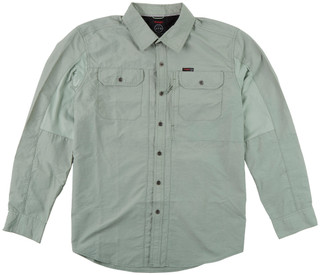 Thumbnail 1: Wrangler Men's Long Sleeve Mixed Material Button Up Shirt 