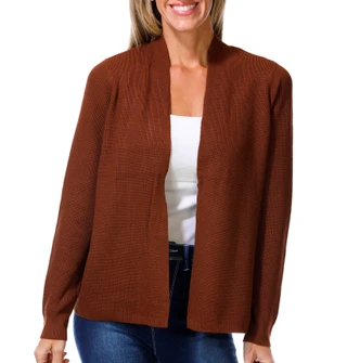Thumbnail 1: Cyrus Women's Waffle Knit Cardigan  
