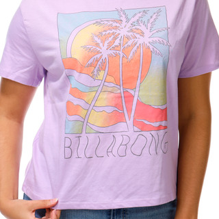 Thumbnail 3: BILLABONG Junior's Short Sleeve Sunset Graphic Crew Neck Top 