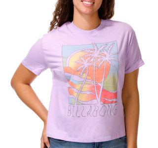 Thumbnail 1: BILLABONG Junior's Short Sleeve Sunset Graphic Crew Neck Top 