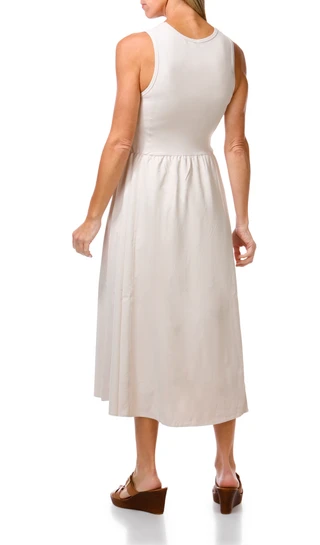 Thumbnail 2: THREAD AND SUPPLY Women's Sleeveless Knit Woven Maxi Dress  