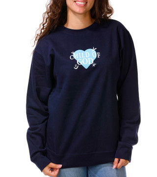 Thumbnail 2: Inspired Culture Junior's Child of God Crew Neck Sweatshirt 
