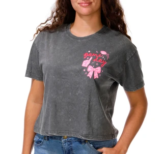 Thumbnail 2: Vintage threadz Junior's Short Sleeve Game Day Graphic Tee 