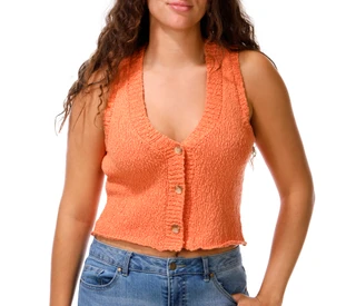 Thumbnail 1: BILLABONG Junior's Sleeveless Gia Sweater Tank 