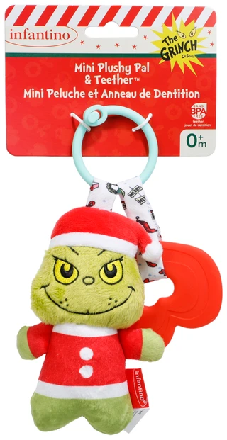 Thumbnail 1: THE GRINCH Dr. Suess Mini Plushy Grinch Pal & Teether  
